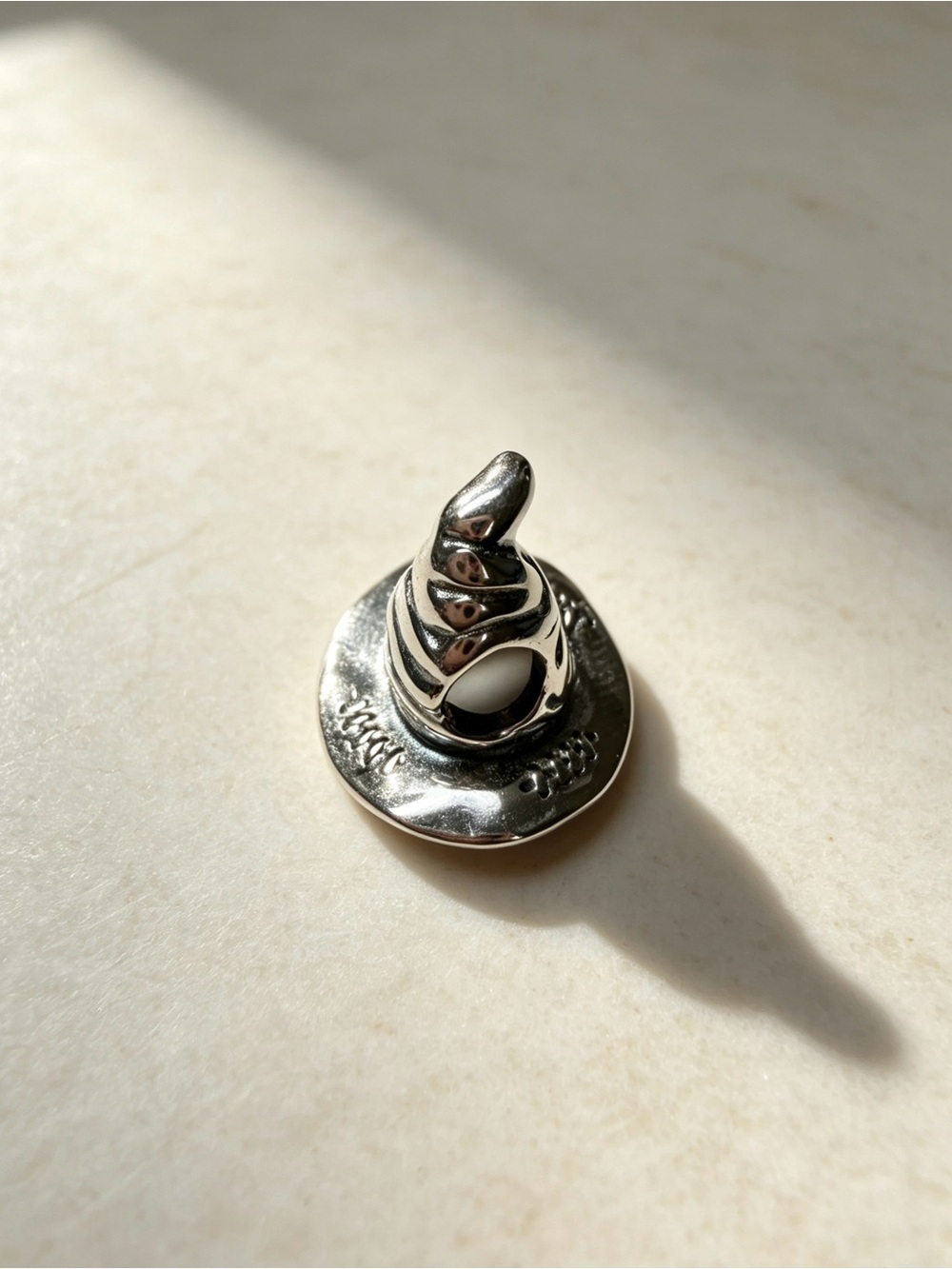 Harry Potter Sorting Hat Charm Silver Tone Hogwarts Wizard